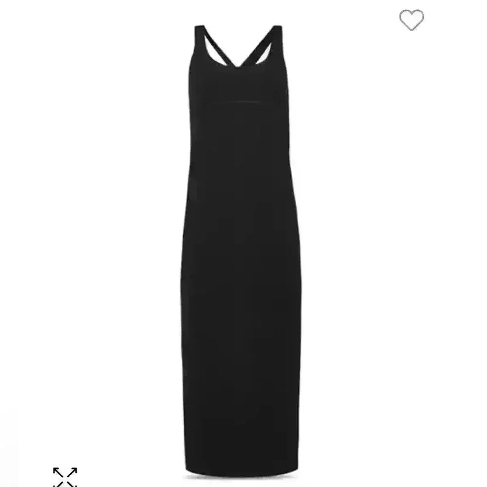 Anthropologie Sweaty Betty Emily Strappy Back Rib Dress in Black - Picture 8 of 12
